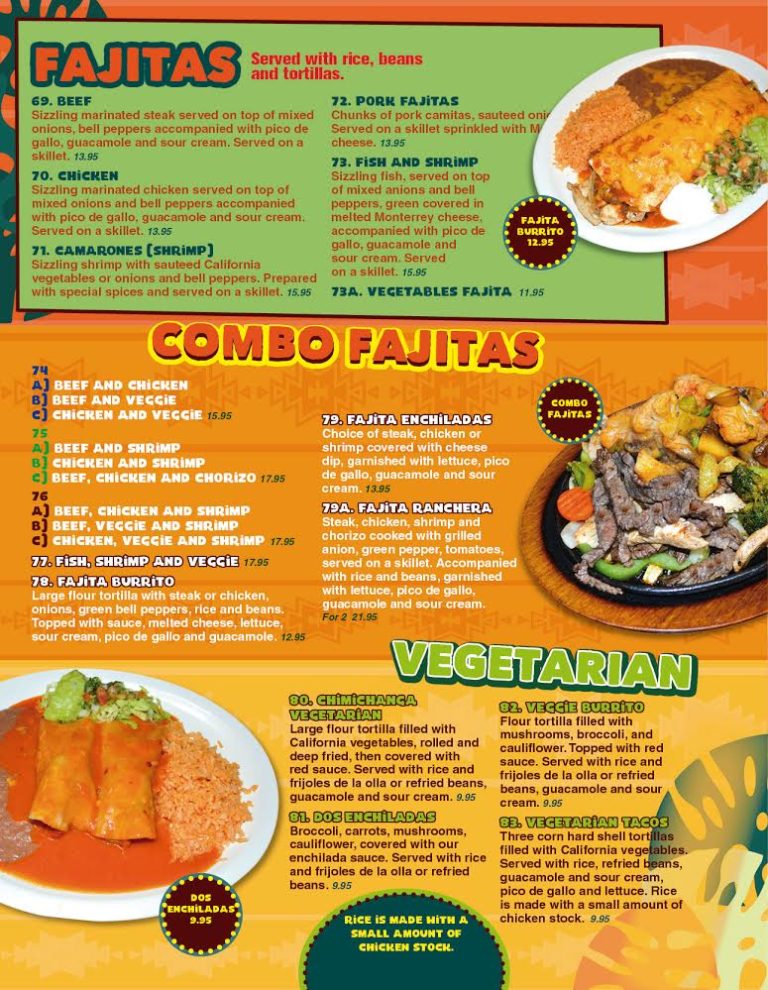 Menu - Acapulco Restaurant & Cantina